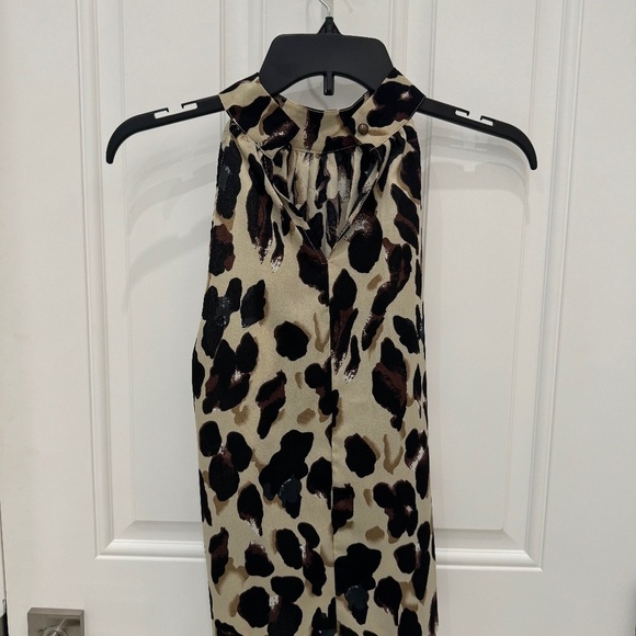 Leopard High-neck Party blouse  *Size small* Never worn! - Picture 2 of 4